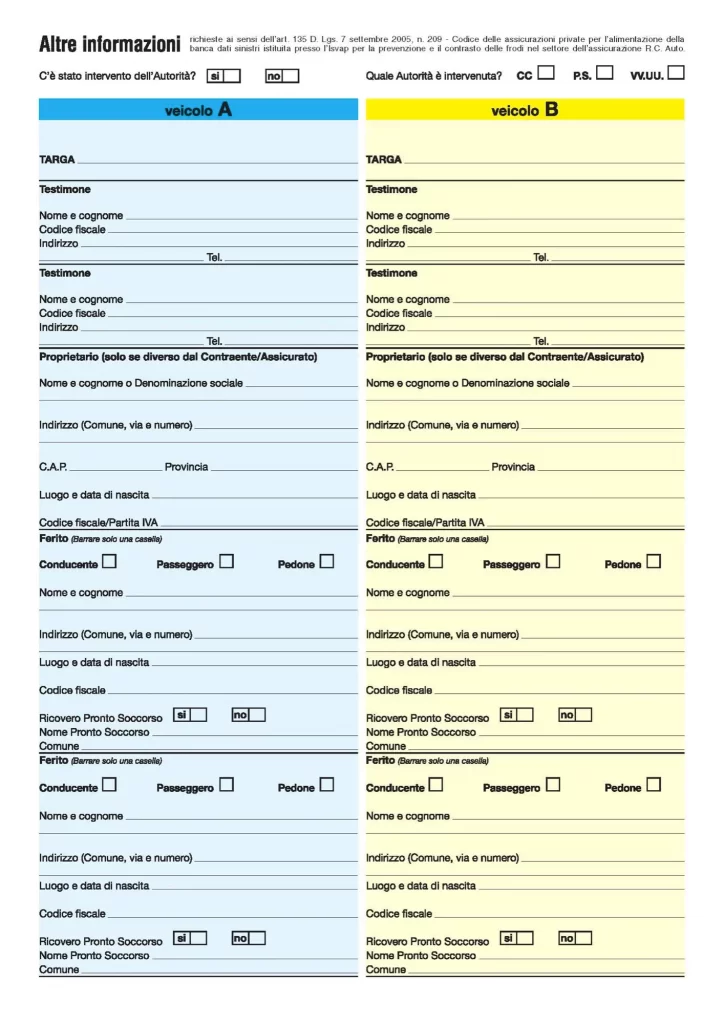 Modello CAI Secondo Foglio